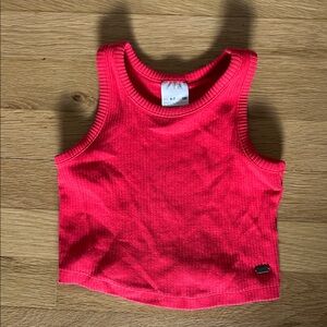 ZARA red cropped tank top 6-7